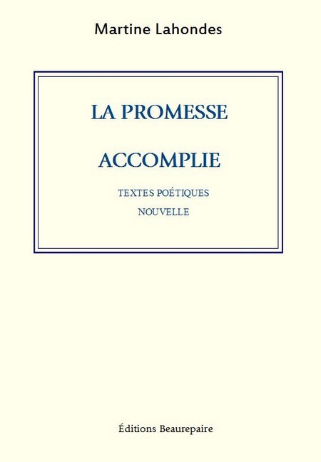 Kniha La promesse accomplie Martine