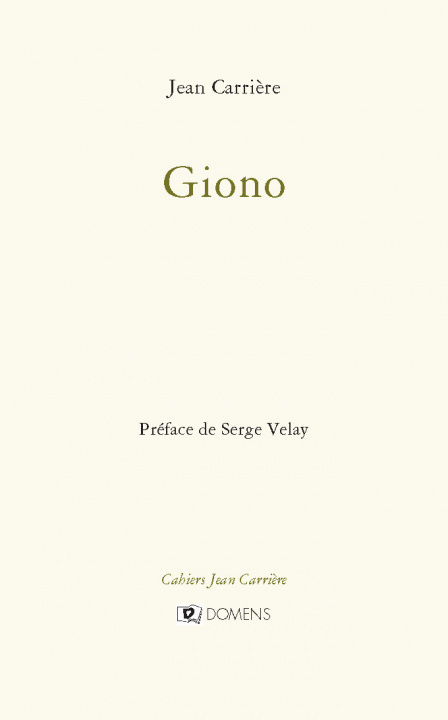 Boek GIONO CARRIERE