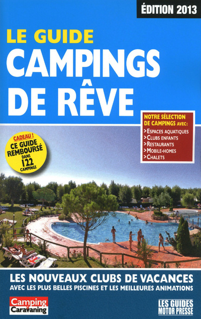 Carte GUIDE CAMPINGS DE REVE 2013 