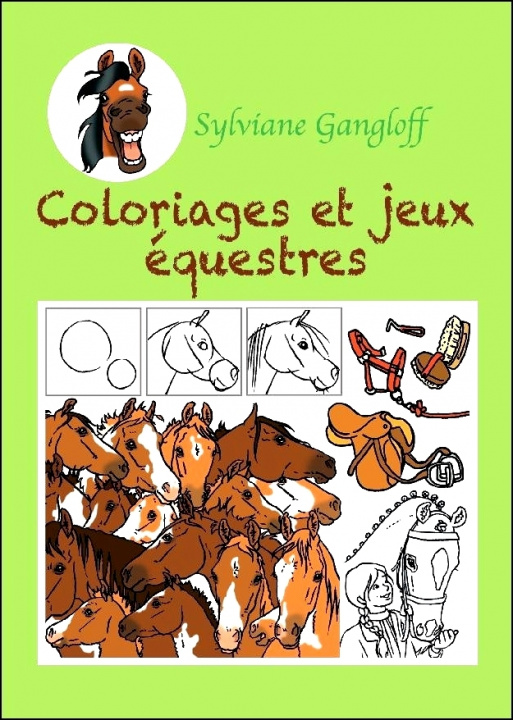 Kniha Coloriages et Jeux équestres Gangloff