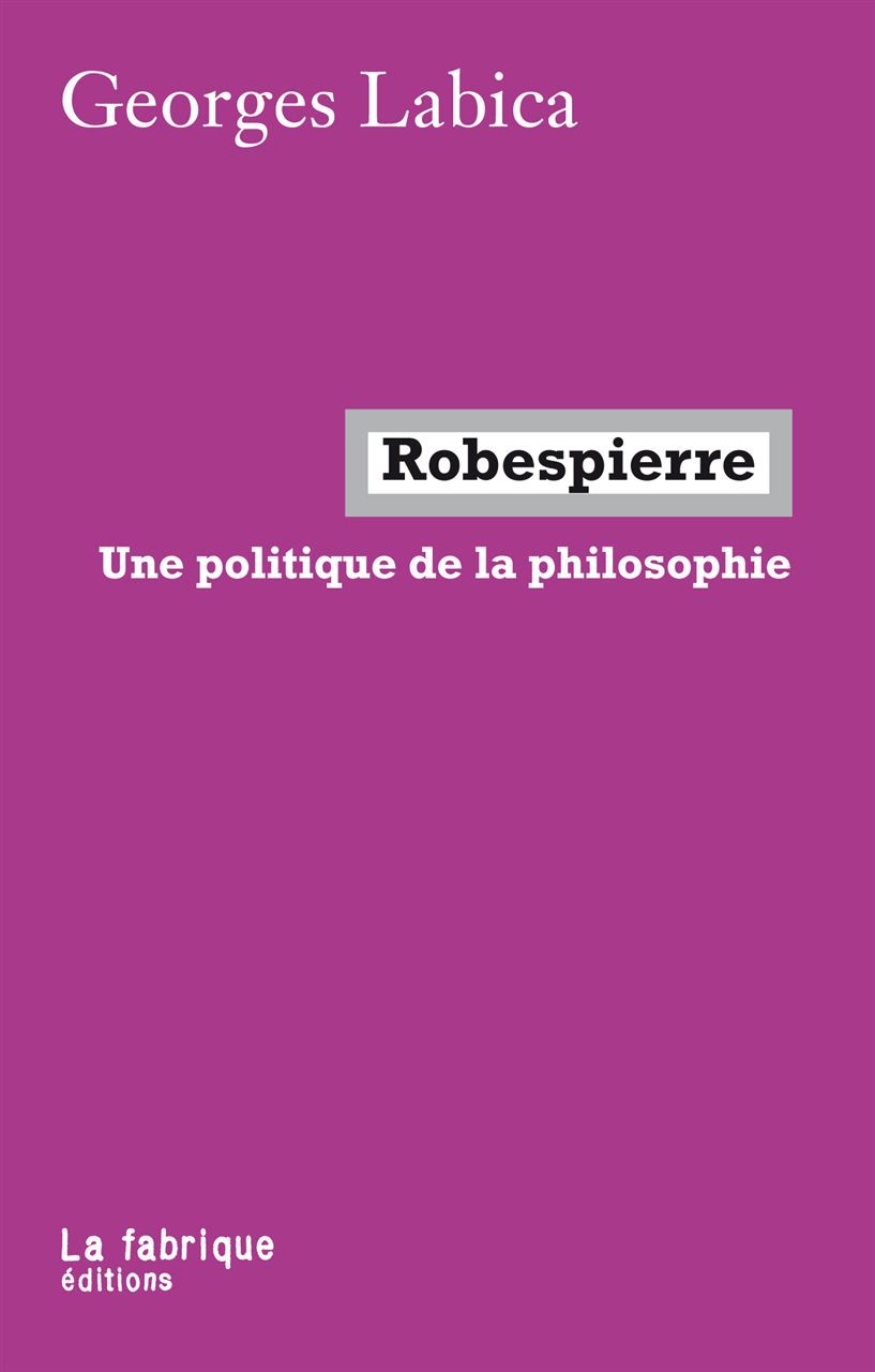 Knjiga Robespierre Georges Labica