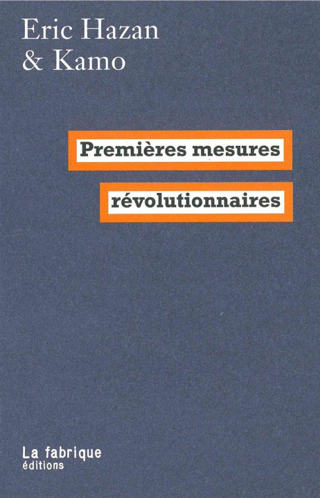 Kniha Premières mesures révolutionnaires Éric Hazan