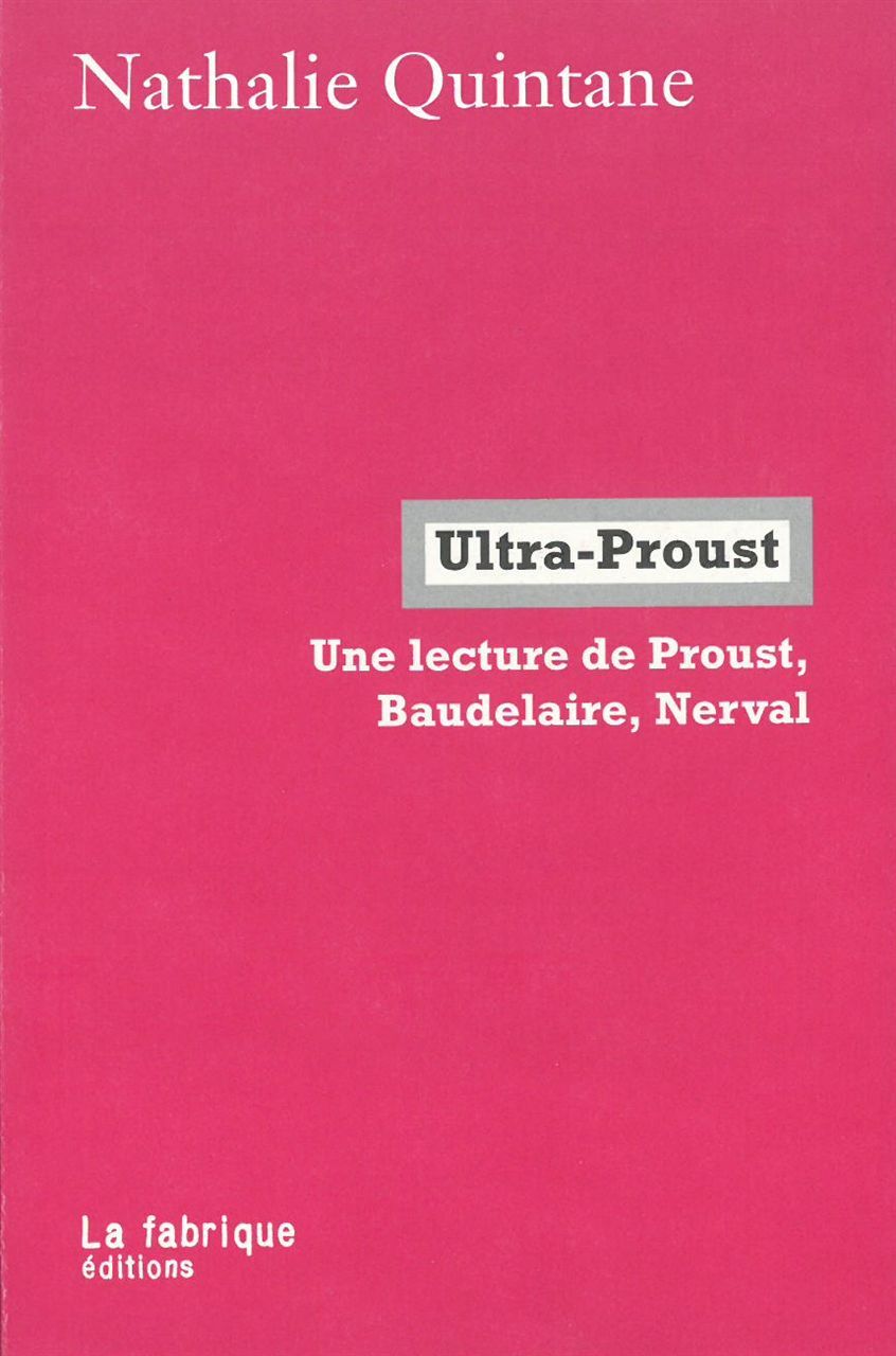 Knjiga Ultra-Proust Nathalie Quintane