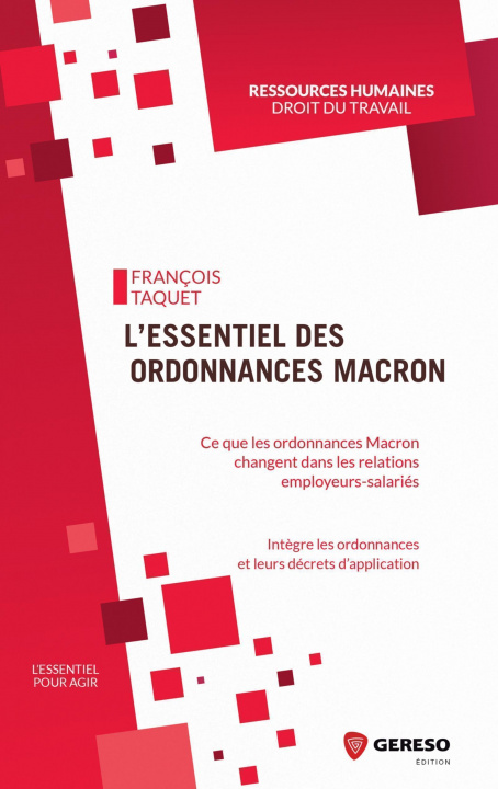 Kniha L'essentiel des ordonnances Macron Taquet