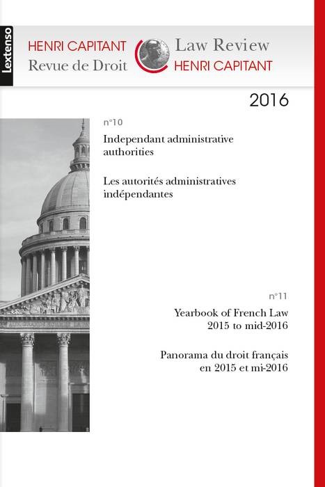 Carte henri capitant - revue de droit n°10/11-2016 