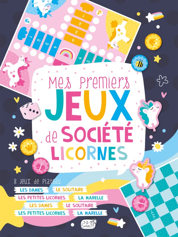 Knjiga Mes premiers jeux de société - licornes Idees Book Creations