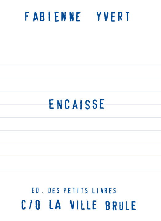 Buch Encaisse Fabienne Yvert