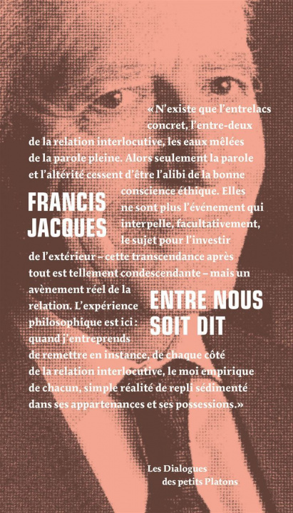 Knjiga Entre nous soit dit Francis Jacques