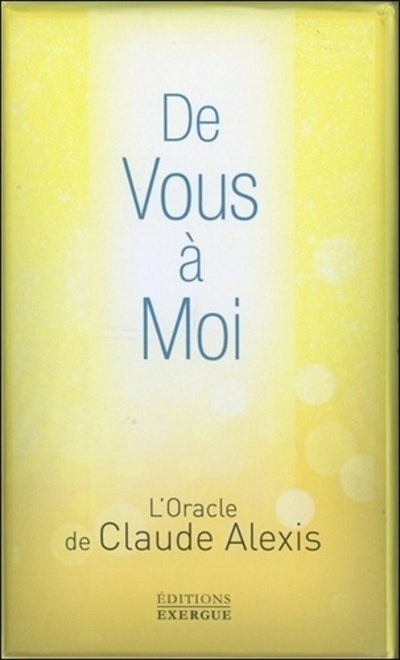Knjiga De vous à moi Claude Alexis