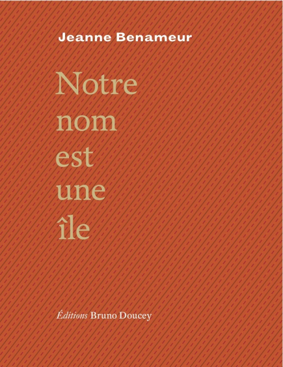 Boek NOTRE NOM EST UNE ILE Jeanne BENAMEUR