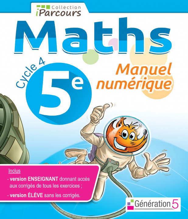 Książka Manuel numérique iParcours maths cycle 4 - 5e (clé USB) 