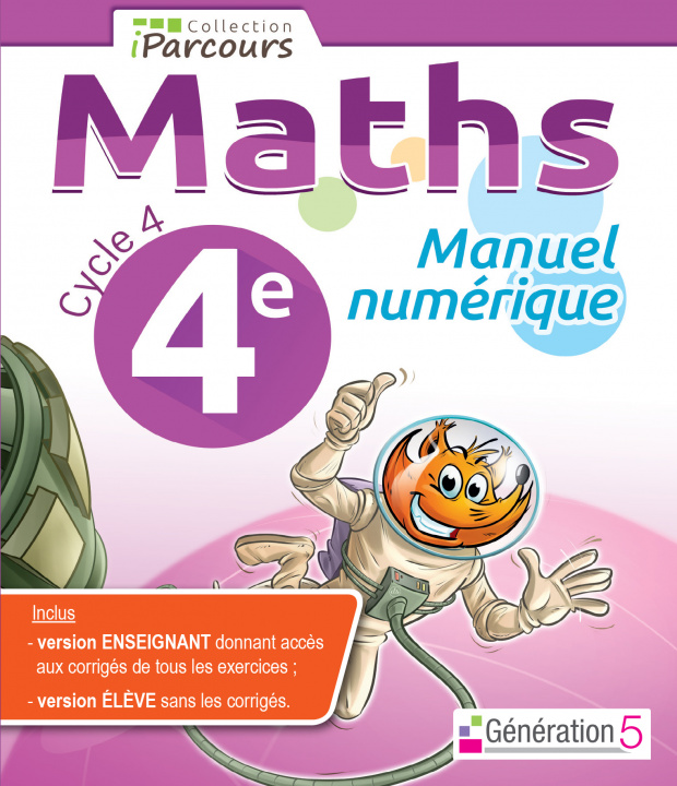 Książka Manuel numérique iParcours maths cycle 4 - 4e (clé USB) 