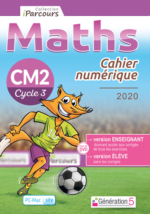 Digital Cahier numérique iParcours maths CM2 (DVD enseignant site) 2020 HACHE