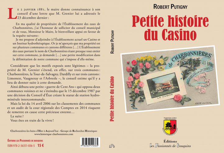 Kniha Petite histoire du Casino de Charbonnières les bains Putigny
