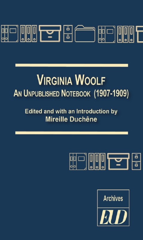 Knjiga VIRGINIA WOOLF DUCHÊNE MIREILLE