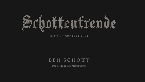 Carte Schottenfreude Ben Schott