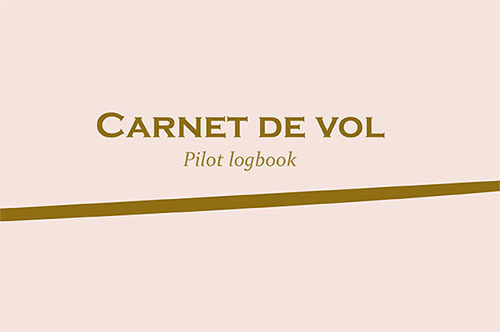 Carte CARNET DE VOL - PILOT LOGBOOK (AVION ET ULM CLASSE 3 MULTIAXE) 