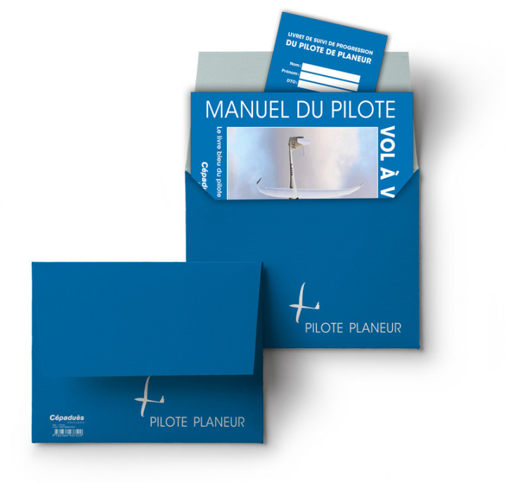 Carte Pochette bleue du Pilote Planeur Collectif Manuel Planeur