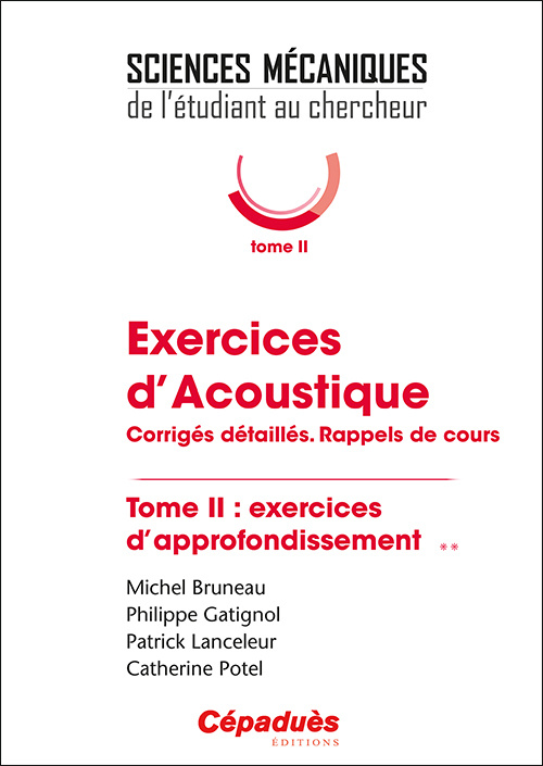 Kniha Exercices d'Acoustique. Tome 2 Bruneau