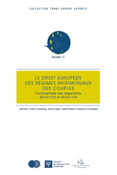 Книга LE DROIT EUROPEEN DES REGIMES PATRIMONIAUX DES COUPLES CORNELOUP S.