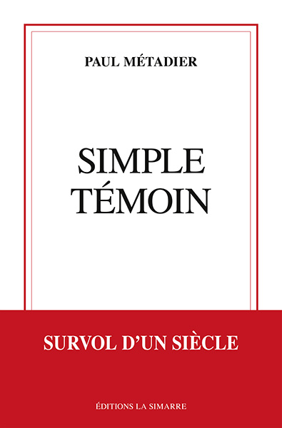 Knjiga Simple témoin Métadier