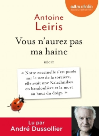 Kniha Vous n'aurez pas ma haine Antoine Leiris