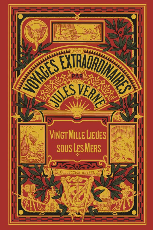 Carte VINGT MILLE LIEUES SOUS LES MERS T1 (COLL. HETZEL) Jules Verne