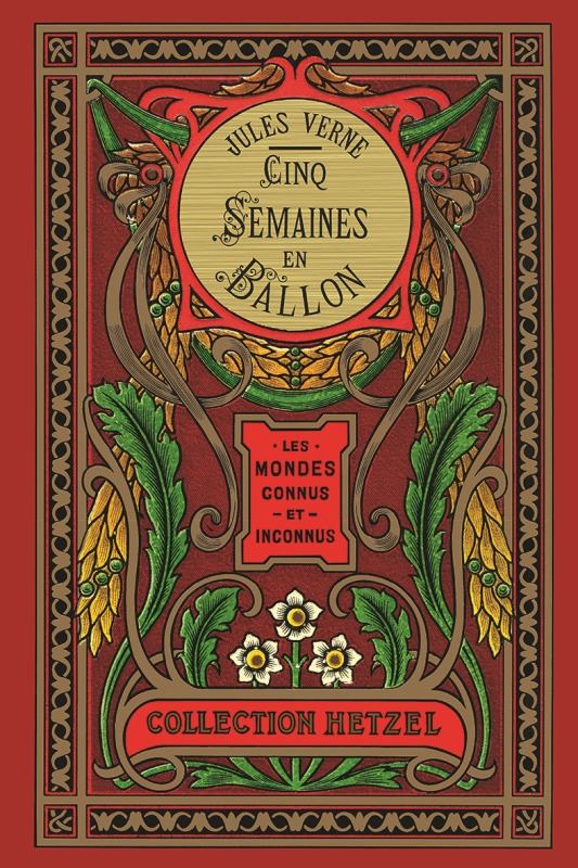 Libro cinq semaines en ballon (coll. hetzel) Jules Verne