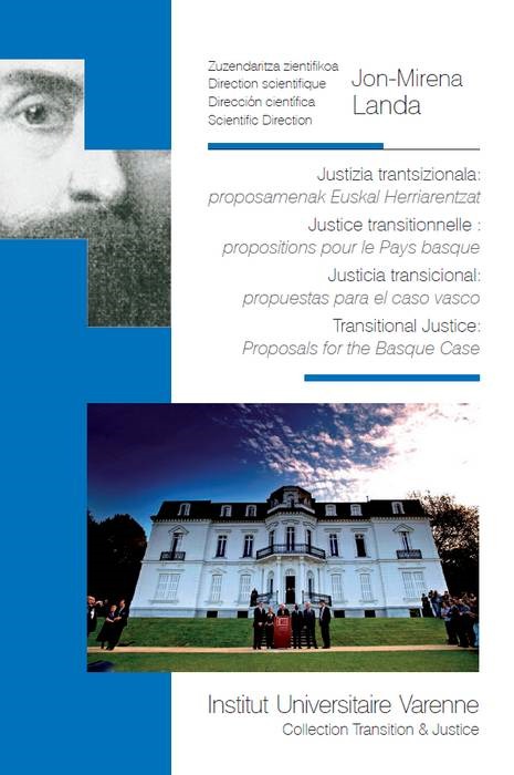 Carte JUSTIZIA TRANTSIZIONALA : PROPOSAMENAK EUSKAL HERRIARENTZAT - JUSTICE TRANSITION LANDA J.-M.