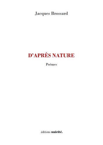 Buch D’après nature Brossard