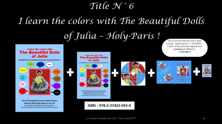 Kniha BOX N°6 I LEARN THE COLORS WITH THE BEAUTIFUL DOLLS OF JULIA J.P. SANCHEZ