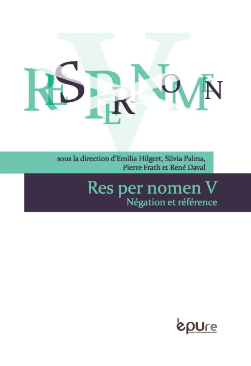 Knjiga Négation et référence 