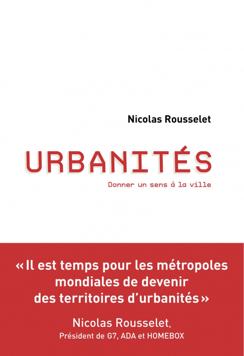 Book Urbanité Rousselet