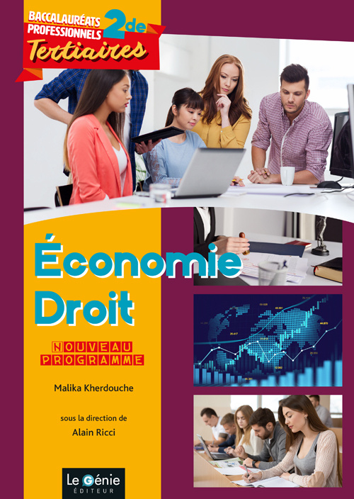 Livre Économie-Droit - Tous Bac Pro Tertaires - Seconde professionnelle Malika