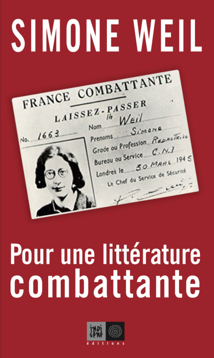Kniha Pour une littérature combattante Simone WEIL