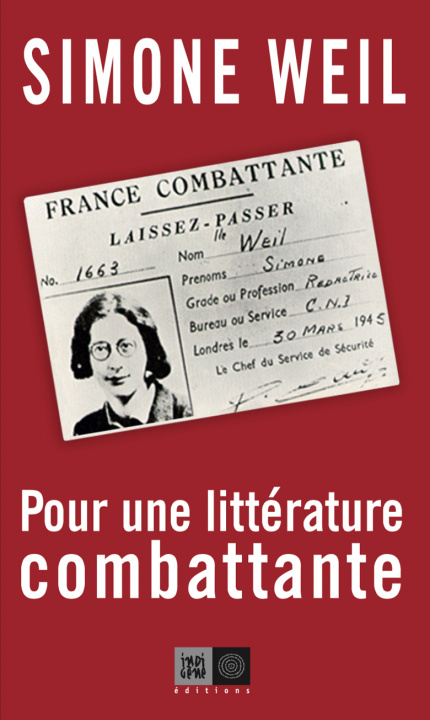 Książka Pour une littérature combattante Simone WEIL