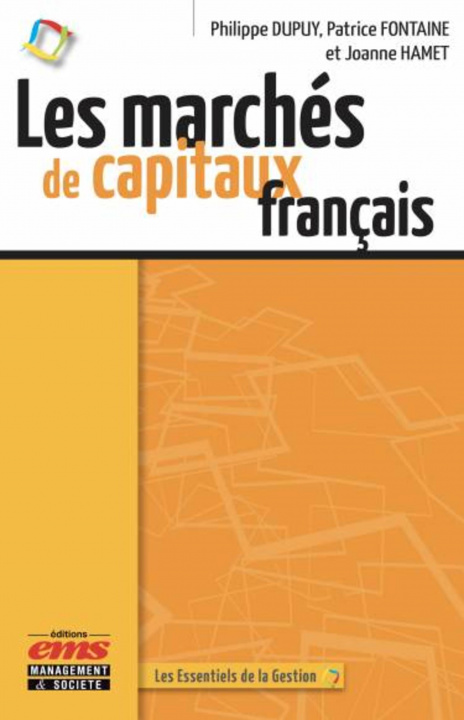 Kniha Les marchés de capitaux français Hamet