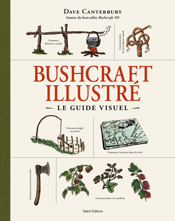 Carte Bushcraft, le guide illustré Dave Canterbury