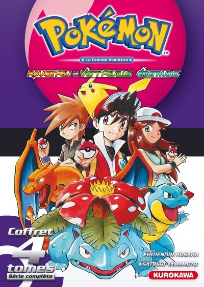 Buch Coffret Pokémon Rouge Feu et Vert Feuille / Emeraude 1-2-3-4 Hidenori Kusaka