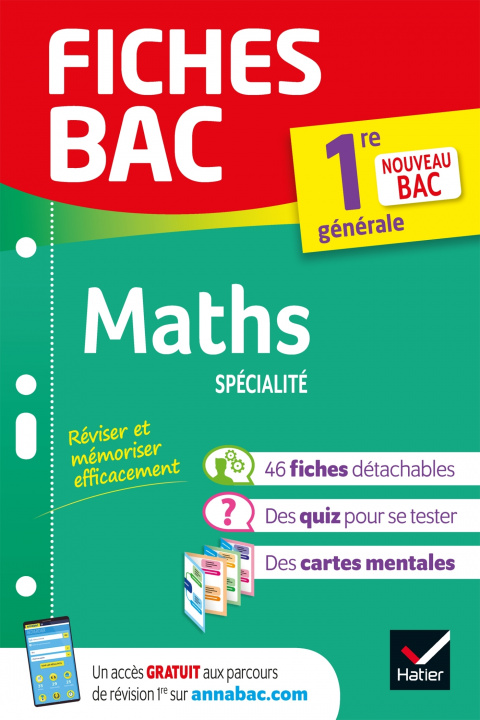 Book Fiches bac Maths 1re générale (spécialité) Michel Abadie