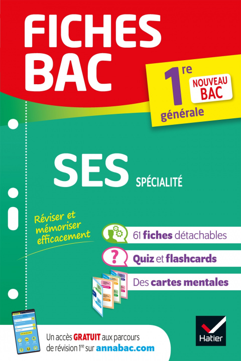 Kniha Fiches bac SES 1re générale (spécialité) Séverine Bachelerie-Marteau
