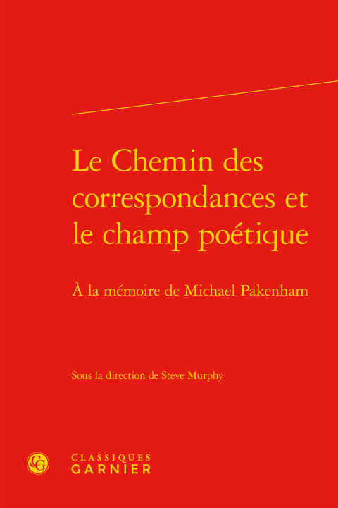 Buch Le Chemin des correspondances et le champ poétique 