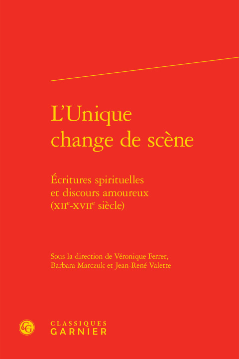 Buch L'Unique change de scène 