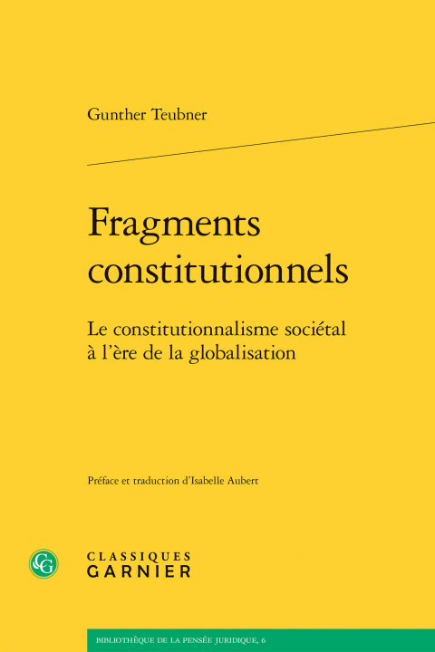 Knjiga Fragments constitutionnels Teubner