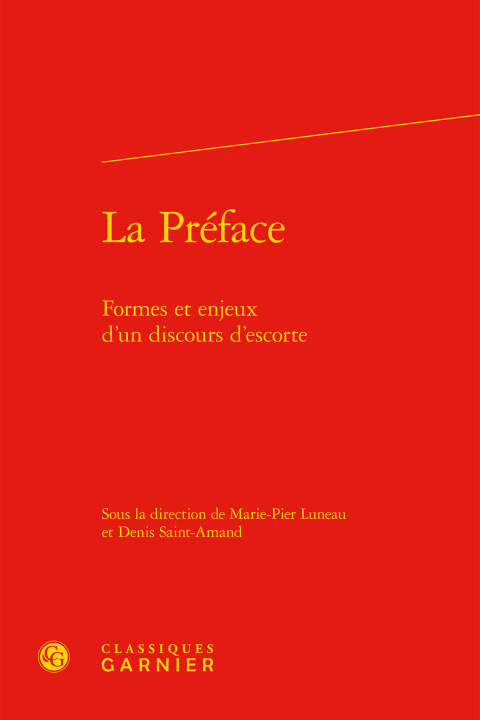 Knjiga La Préface 