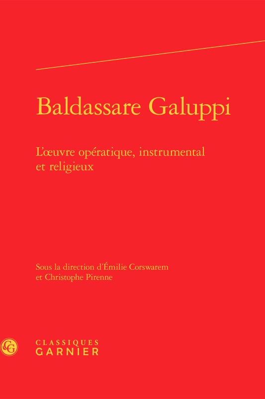 Kniha Baldassare Galuppi 