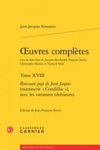Knjiga oeuvres complètes Rousseau