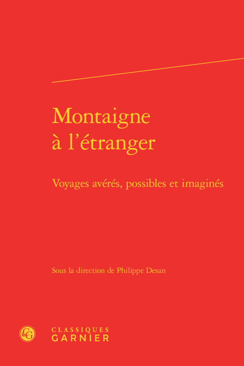 Knjiga Montaigne à l'étranger 