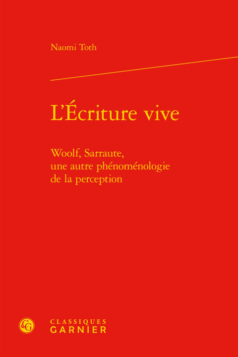 Kniha L'Écriture vive Toth
