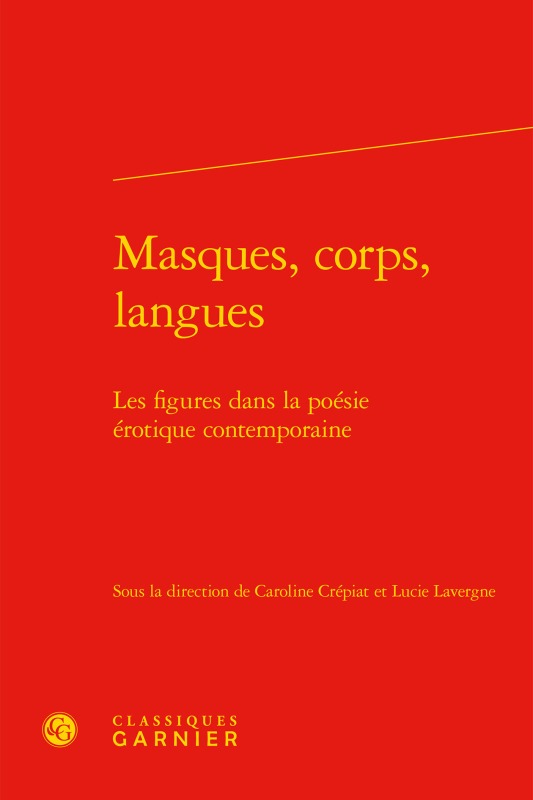 Kniha Masques, corps, langues 